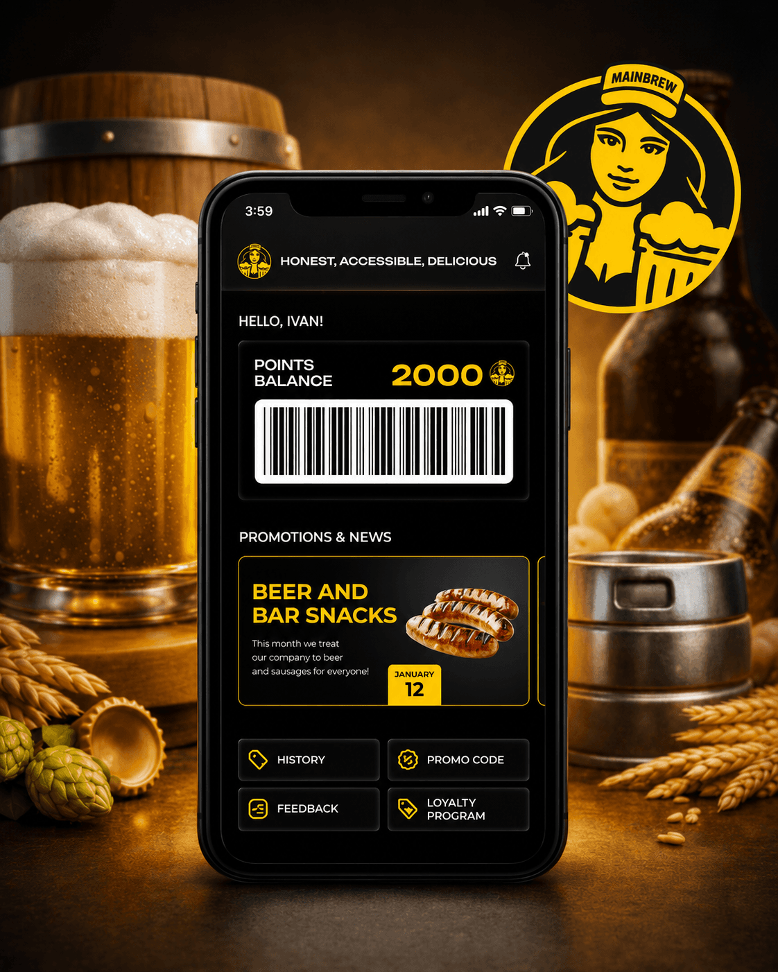 App des Getränkehändlers