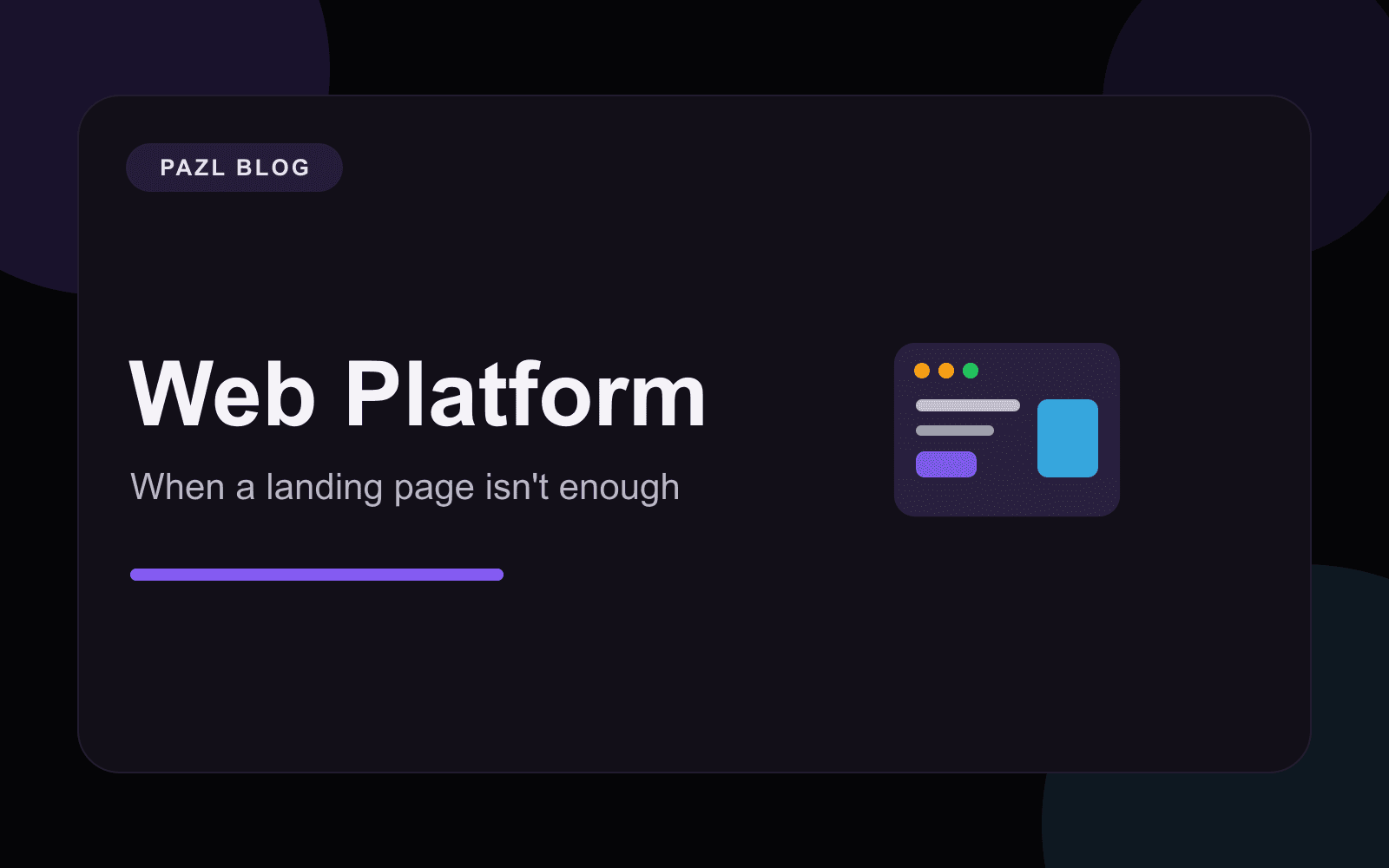 When a landing page is not enough for a business