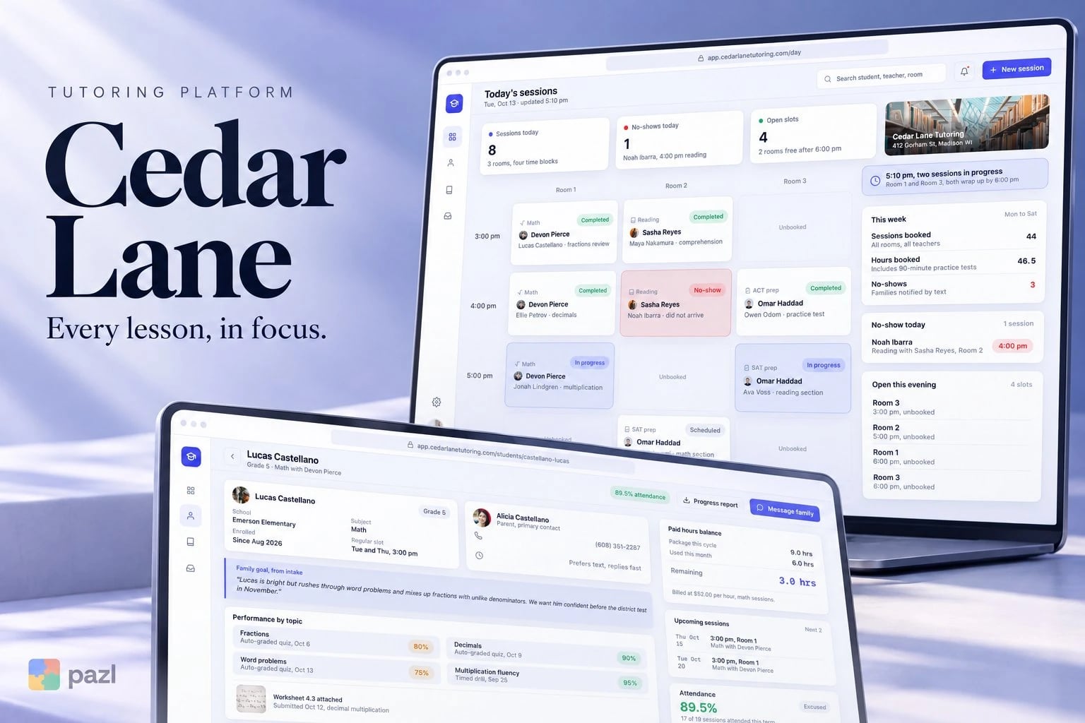 Cedar Lane: Nachhilfe-Plattform