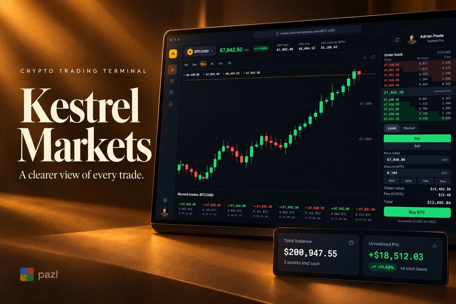 Kestrel Markets: Crypto Terminal