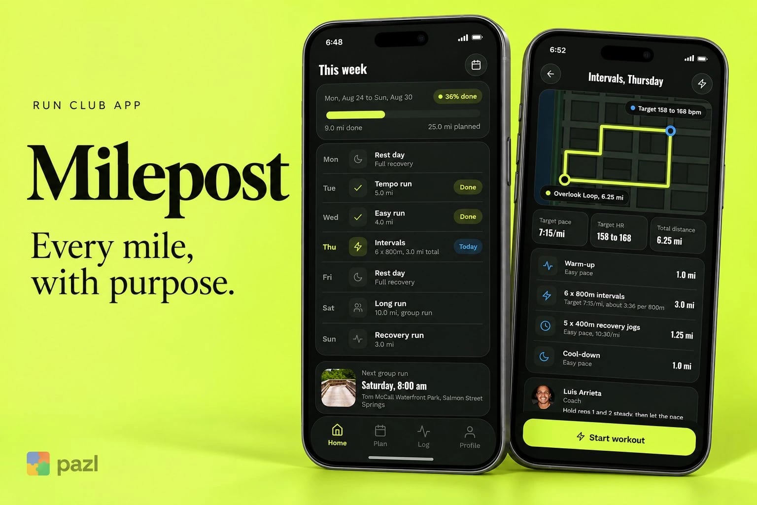 Milepost: Run Club App
