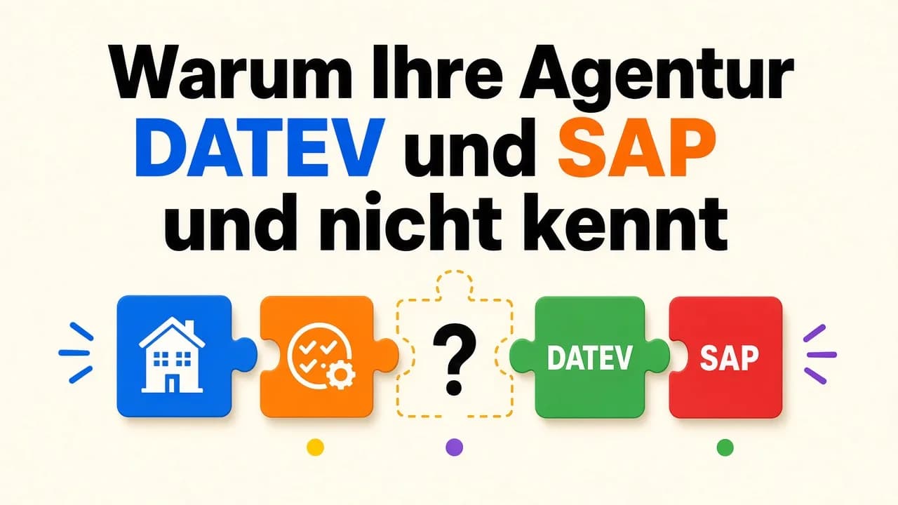 Warum Ihre Agentur DATEV und SAP nicht kennt — und was das für Ihr Projekt bedeutet