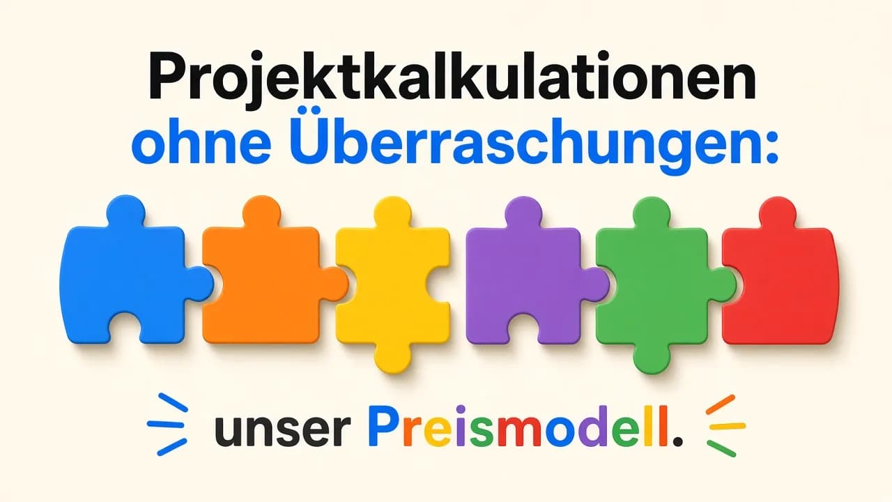 Projektkalkulationen ohne Überraschungen: wie unser Preismodell funktioniert